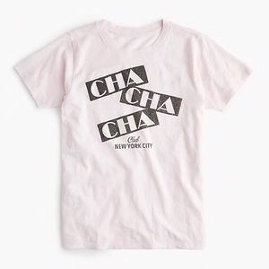 J Crew “Cha Cha Cha” Graphic Tre